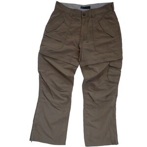 Eastern‎ Mountain Sports Convertible Trail Pants Women 8 S Green Zip Off nylon